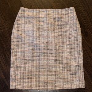 Elegant Banana Republic Plaid tweed Pencil Skirt